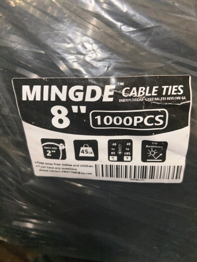 MINDGE Heavy Duty 8" Cable Ties (UPC-ULHH)