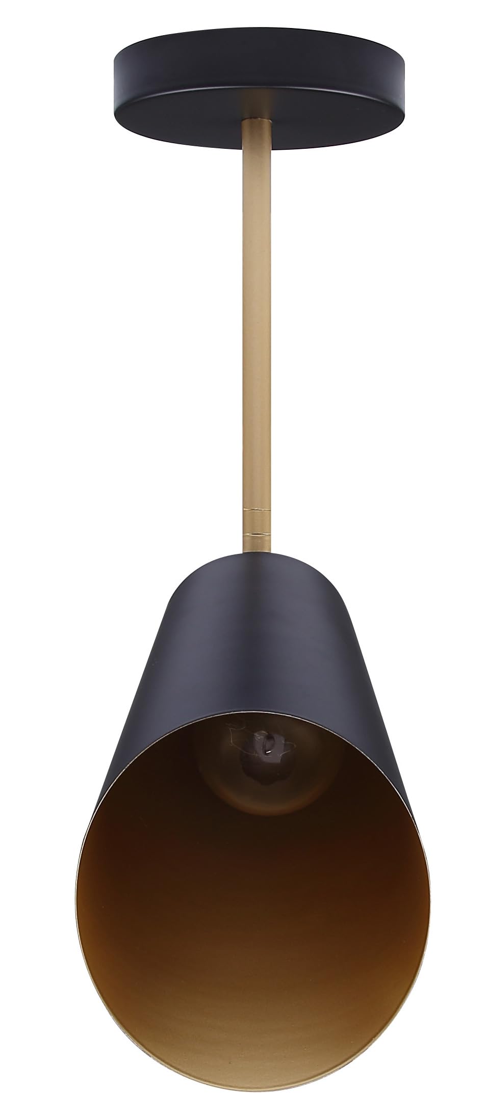 Canarm Rame 1-Light Bathroom Vanity Light, Matte Black and Gold Finish (UPC-5359) - Image 4