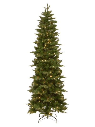National Tree Company 7.5 ft Pre-lit Prescott Pencil Slim Artificial Christmas Tree (UPC-8767)