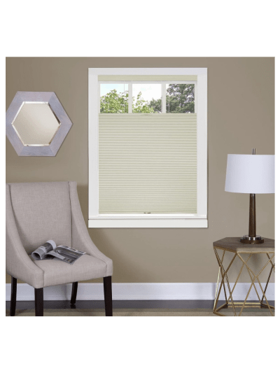 3/8" Light Filtering Cordless Cellular Window Blinds, Alabaster, 39" x 64" (UPC-0632)