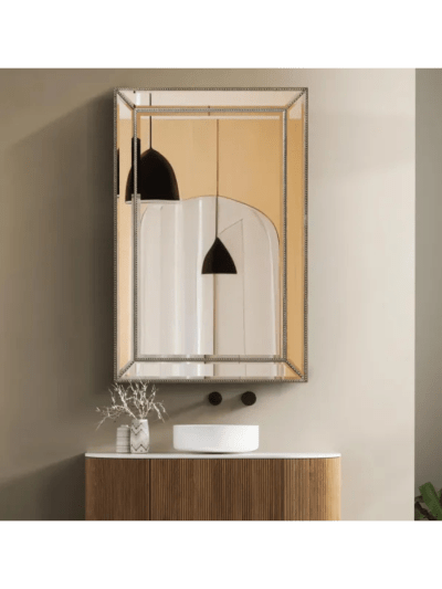 Head West 24'' x 36'' Metro Beveled Edge Mirror with Beaded Glass Frame (UPC-2287)