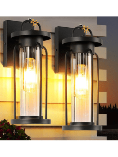 Dusk to Dawn Large Black Exterior Sensor Outdoor Lighting Fixtures (UPC-X10X)