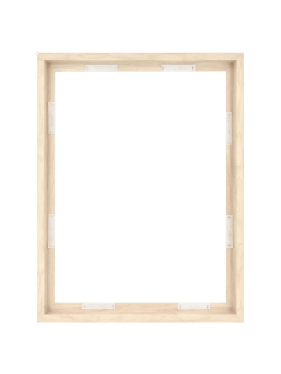OPEN BOX - MCS Canvas Float Frames 18x24 Frame, Natural Woodgrain, 1-Pack (UPC-6450)