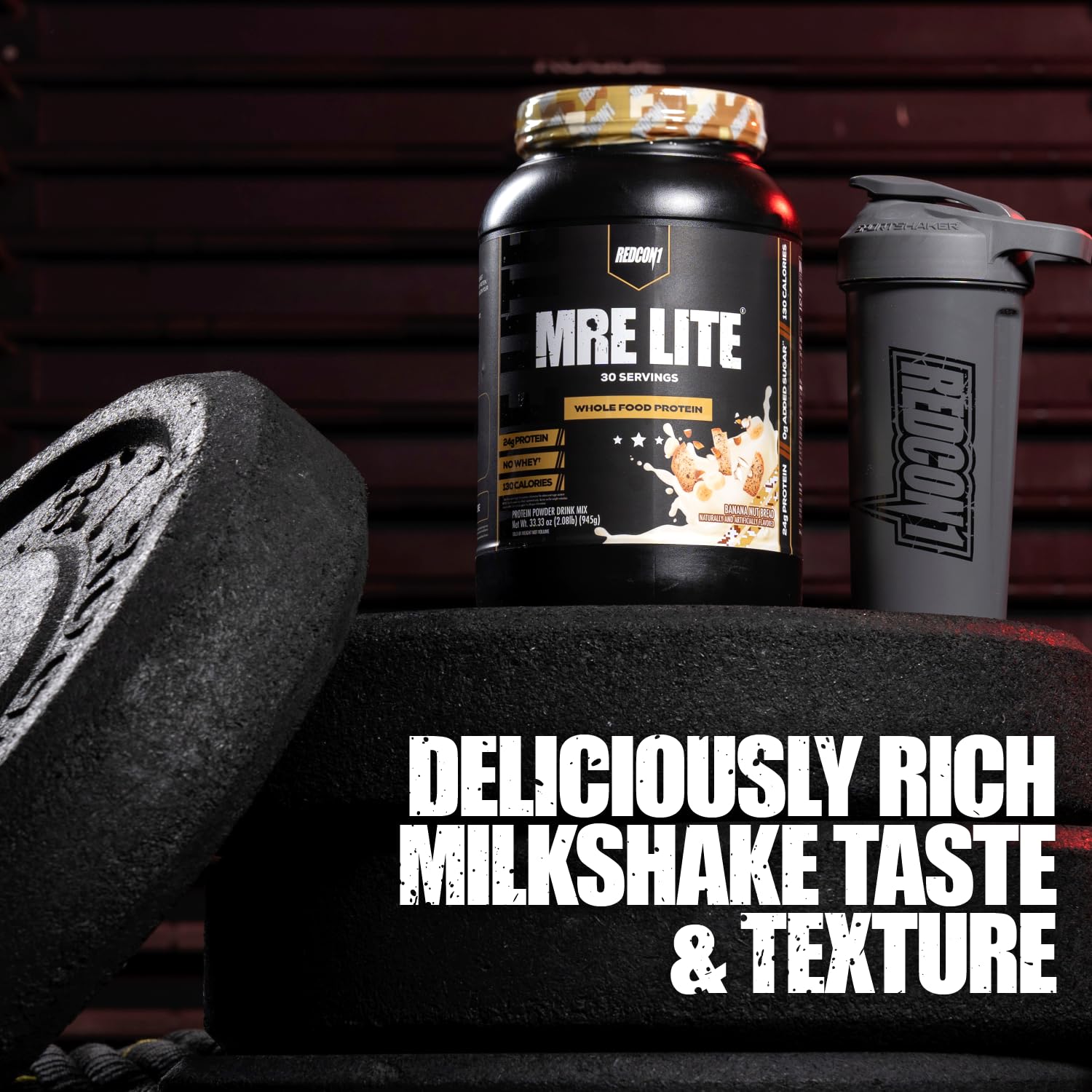 REDCON1 MRE Lite Whole Food Protein Powder, Banana Nut Bread - Low Carb & Whey Free Meal Replacement with Animal Protein Blends, with MCT Oils, 30 Servings (UPC-9066) - Image 5