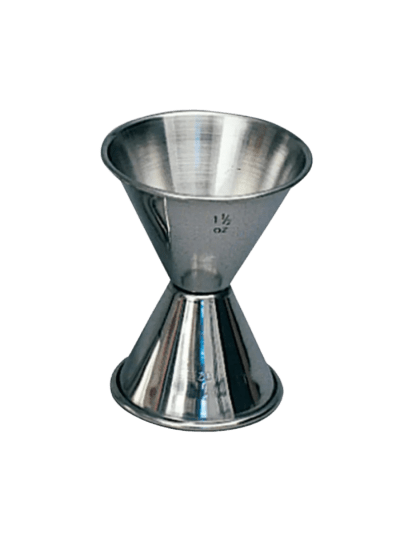 Pack of 12 - 1 oz to 1-1/2 oz Double-Sided Jiggers (UPC-0177)