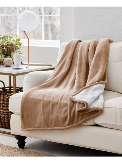 Eddie Bauer WiFi Smart Heated Electric Throw Blanket 50”x 60” Khaki (UPC-0639)