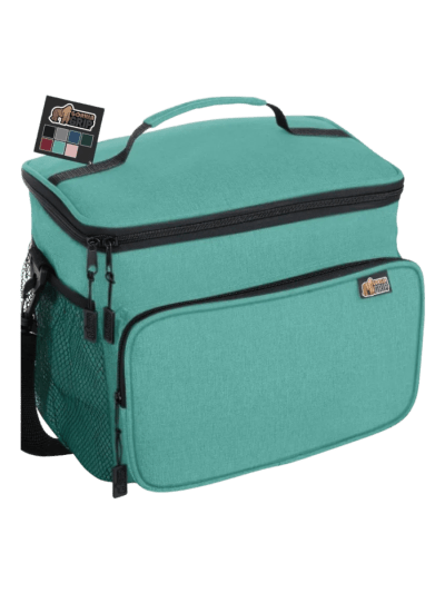 GORILLA GRIP Reusable Insulated Lunch Box Bag, 15L, Leakproof XL Soft Side, Adjustable Strap, 13x9 (UPC-5010)