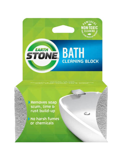 EarthStone International Bathstone Environmentally Friendly Cleaning Block, Cream, Twin (UPC-1012)