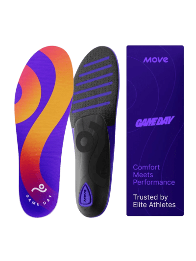 Move Game Day Performance Insoles - Composite Heel and Reactive Stability, M 8-8.5 / WM 9.5-10 (LPN-7300)