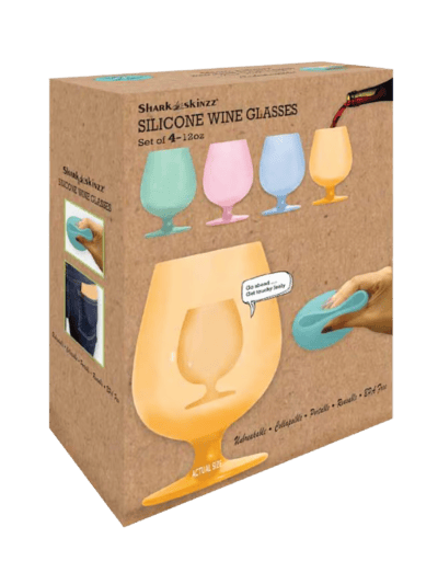 Shark Skinzz 10-fl oz Silicone Multiple Colors/Finishes Drinkware Set of: 4 (UPC-YC5P)