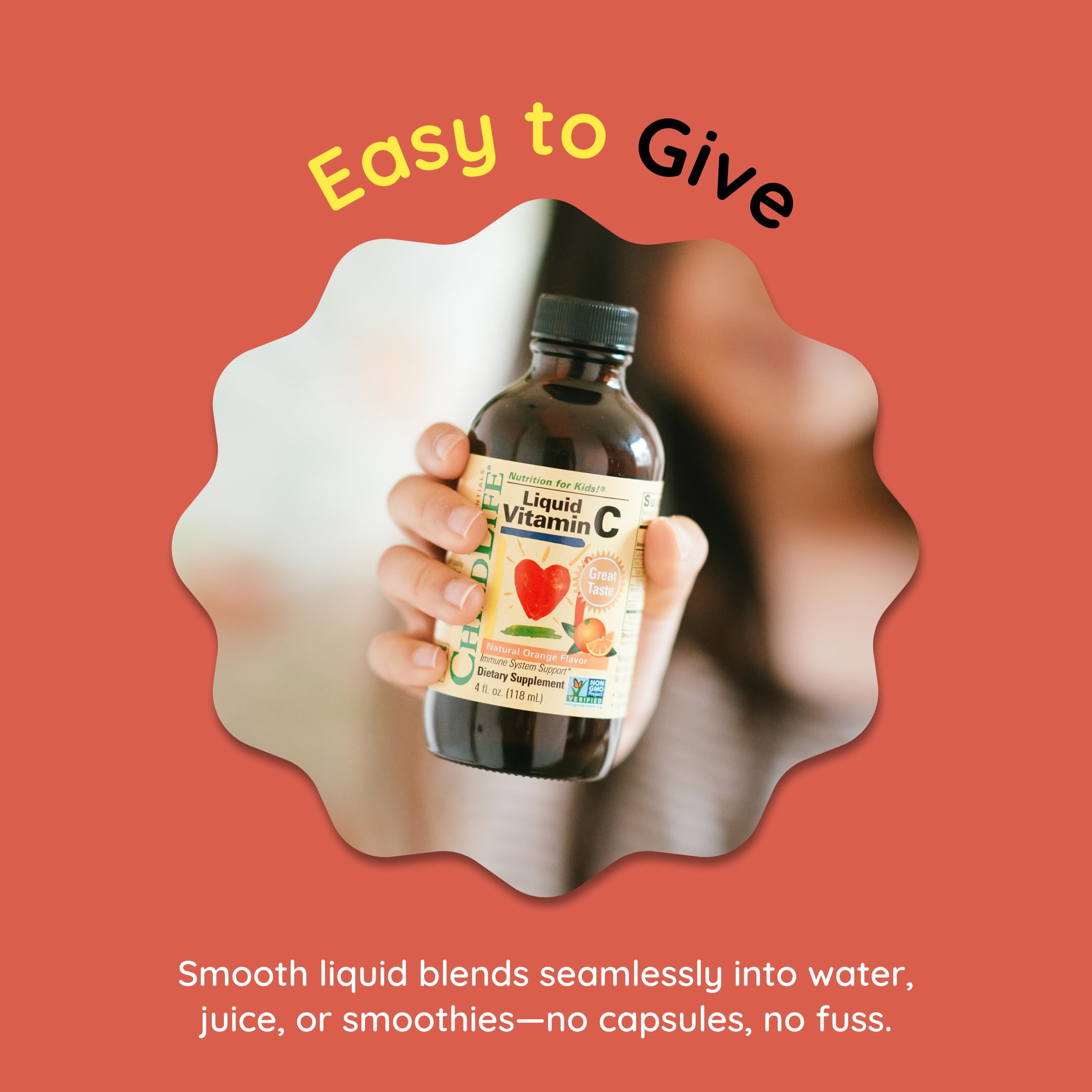 CHILDLIFE ESSENTIALS Pure Liquid Vitamin C Supplement for Kids, Toddlers, & Babies, 4 Fl Oz, Pack of 1 (UPC-2002) - Image 3