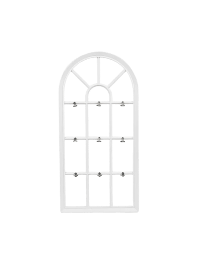 9-Opening Window Wall Collage Clip Picture Frame, Holds 4" x 6" Photos, White (ASIN-MMMS)