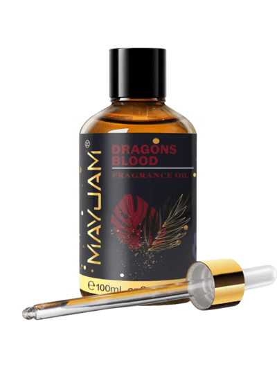 Dragons Blood Fragrance Oil with Glass Dropper - Essential Oil for Diffusers/Soap/Candle Making, 100ml/3.38fl.oz (UPC-9572)
