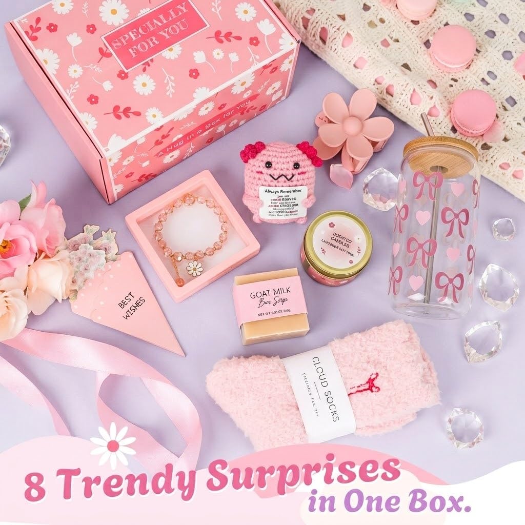 Cheer Up Gift Basket - Pick Me Up Box (Pink) - Image 5