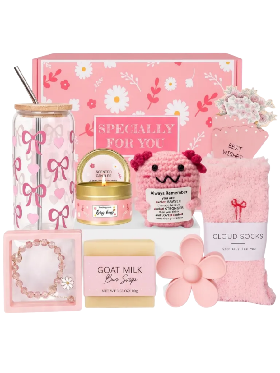 Cheer Up Gift Basket - Pick Me Up Box (Pink)